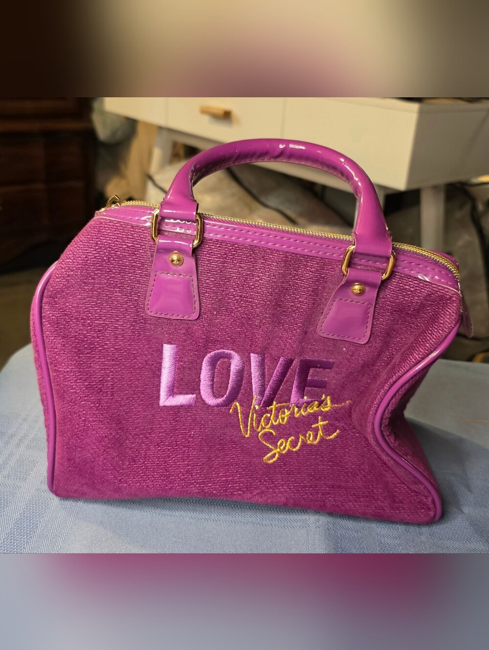 Victoria's Secret Purple-Pink LOVE Tote